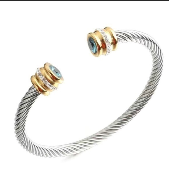 COPY - Twisted cable bracelet. Pick your birthday stone or just a pretty color. - Picture 1 of 1